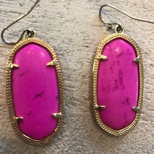 Pink Kendra Scott small drop earrings